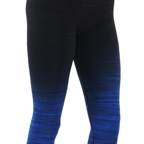 Ombré style long leggings black and blue - Picture 3 of 4